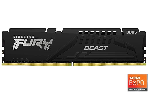 KINGSTON FURY BEAST 16GB DDR5 5200MHZ RAM KF552C36BBE-16