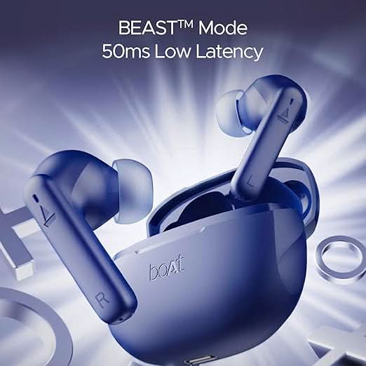Boat Airdopes 170 TWS in Earbuds Bluetooth v5.3 (Tranquil Blue)