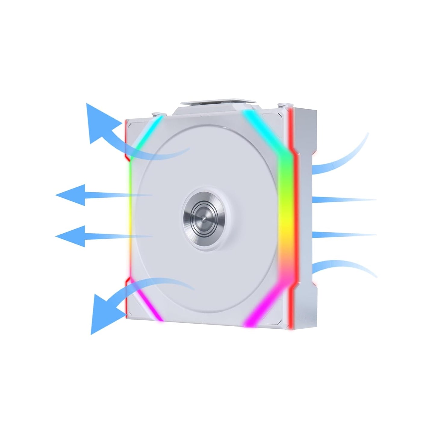 LIAN LI UNI FAN SL WIRELESS 3 X 120MM KIT CASE FAN I COOLER - WHITE I WITH REVERSE BLADE G99.12RSL1W3W.IN