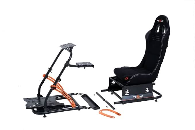 TRONE RS2 Aero Black Premium Advanced Sim Racing Cockpit
