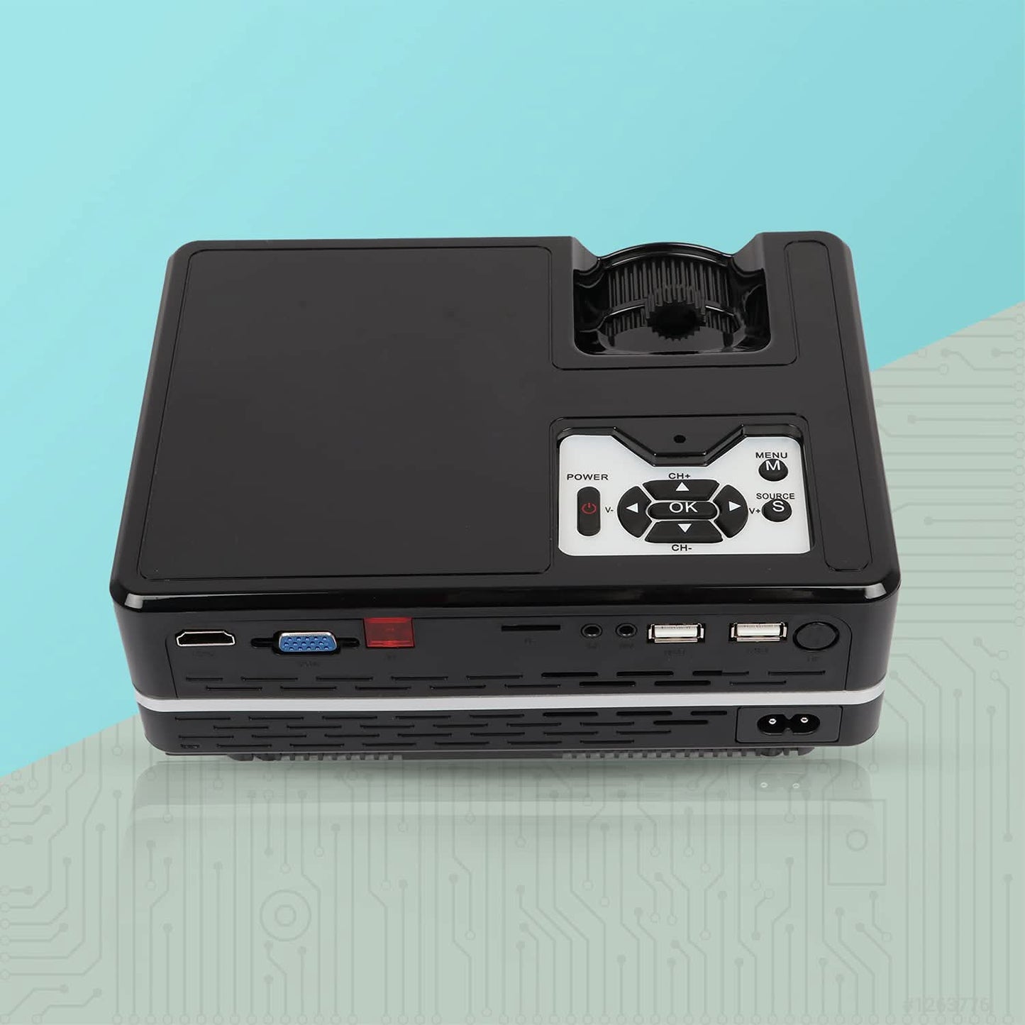 ZEBRONICS LP2000M (BLK+SILVER) PROJECTOR