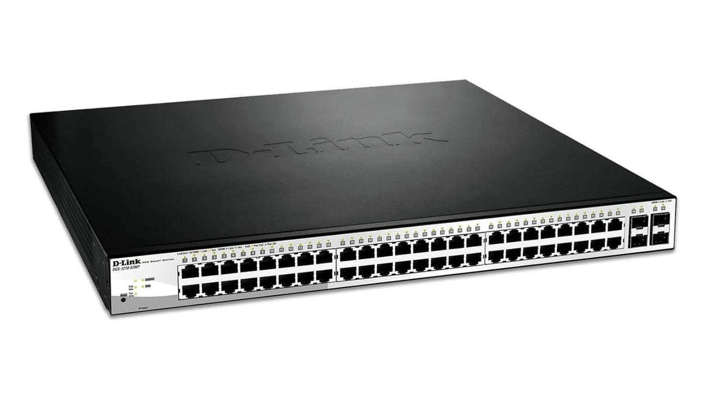DLINK DGS-1210-52 WEBSMART GIGABIT SWITCH WITH 48 1000BASE-T AND 4 SFP PORTS