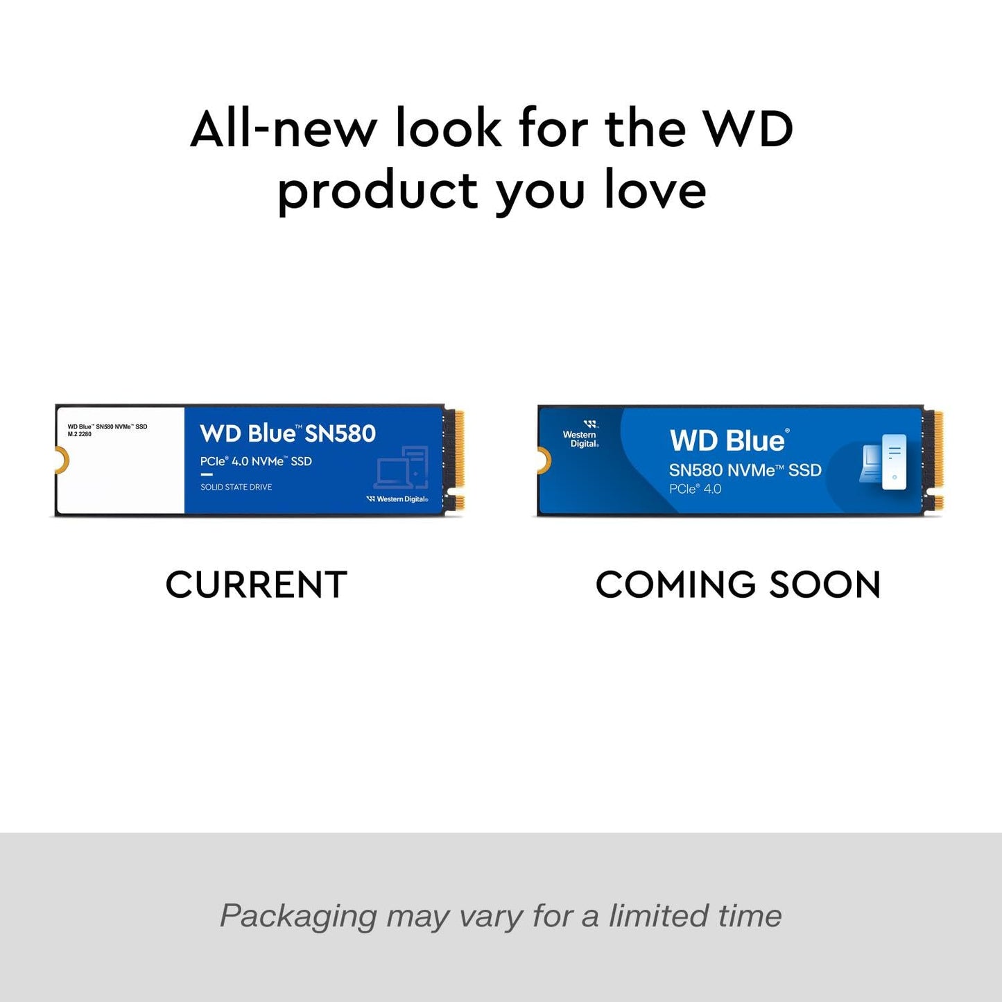 WESTERN DIGITAL BLUE SN580 PCIE GEN 4 NVME SSD INTERNAL STORAGE, 500GB
