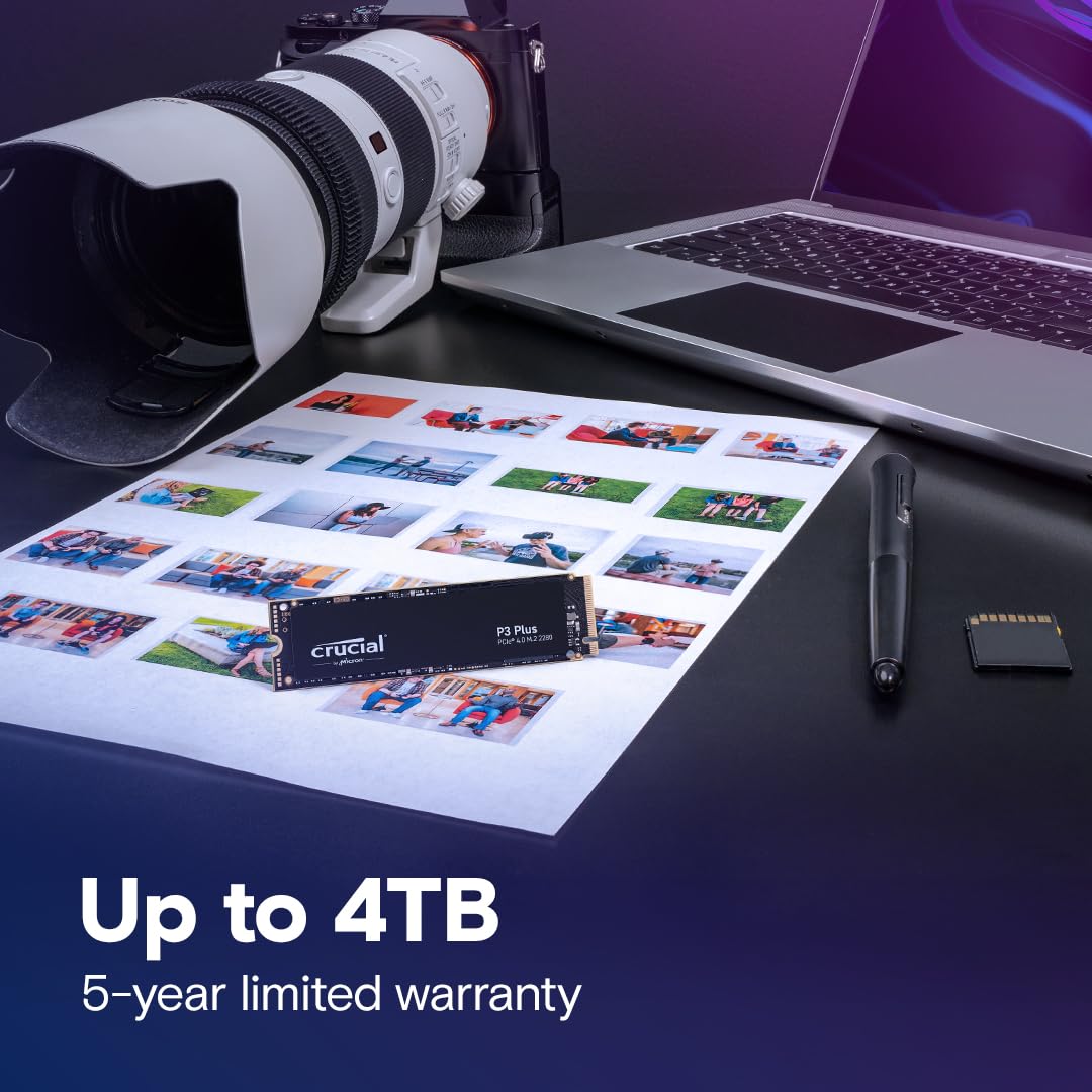 CRUCIAL P3 PLUS 4000GB NVME PCIE M.2 SSD CT4000P3PSSD8