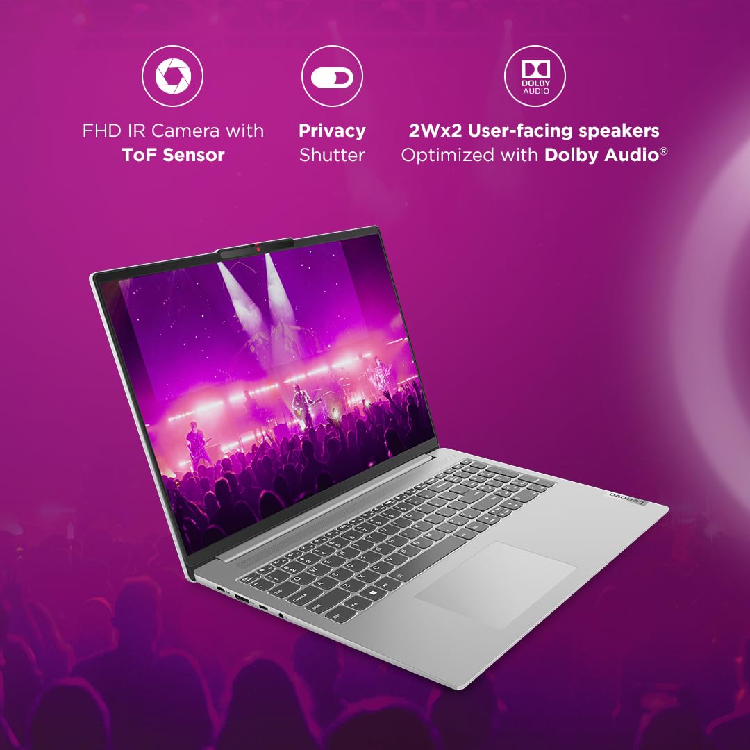 LENOVO IDEAPAD SLIM 5 RYZEN 7 7730U (16GB RAM/1TB SSD/WINDOWS 11/MS OFFICE 2021/WUXGA OLED/14 (35.5CM)/BACKLIT KB/ALEXA/3 MONTH GAME PASS/GREY/1.46KG), 82XE007EIN LAPTOP