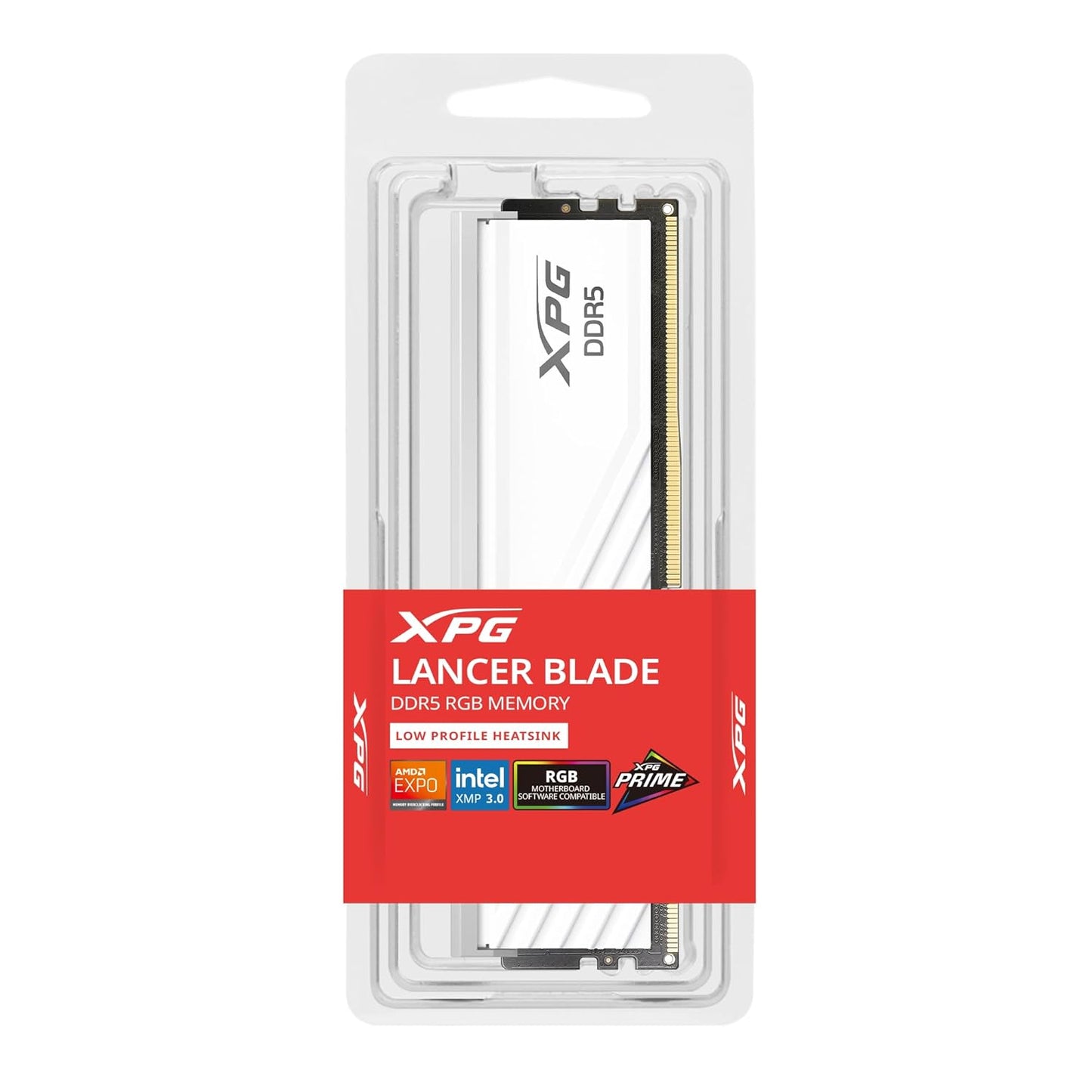 XPG LANCER RGB 16GB (1 * 16 GB) DDR5 6000 MHZ (CL36-38-38) DESKTOP MEMORY RAM - AX5U6000C3616G-SLABRWH (WHITE)