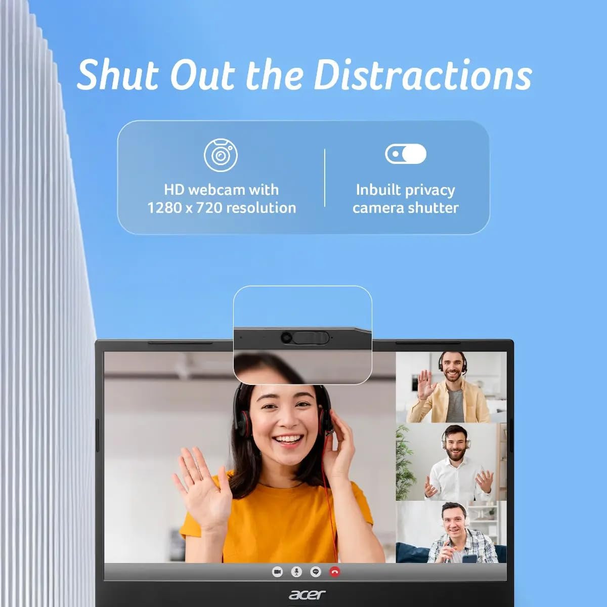 Acer TravelLite Smart FHD TL04-51M Laptop, Intel Core i5 1334u 13th Gen 8 Core with 16GB Ram / 512GB NVMe SSD/Intel Iris Xe Graphics/Windows 11 / MS-Office / 14 Inch / 1 Year Brand Warranty