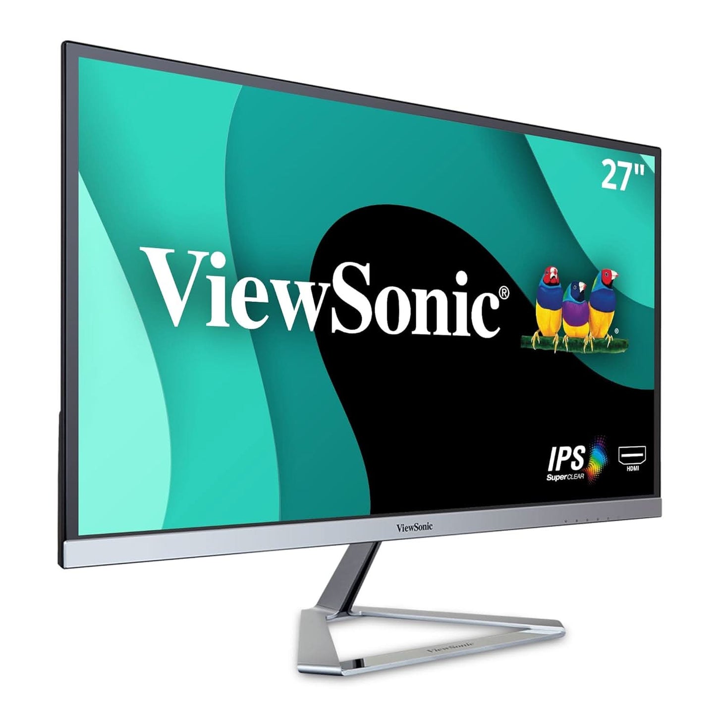 VIEWSONIC VX2776-SMHD-3 68.5 CM (27") FHD IPS MONITOR 100HZ, 100% SRGB, 2WXSPEAKER, VIEWMODE (GAME, MOVIE, WEB, TEXT) ULTRA SLIM, METALLIC TRIANGLE STAND, EYE CARE,1X HDMI, 1XDP,1 XVGA