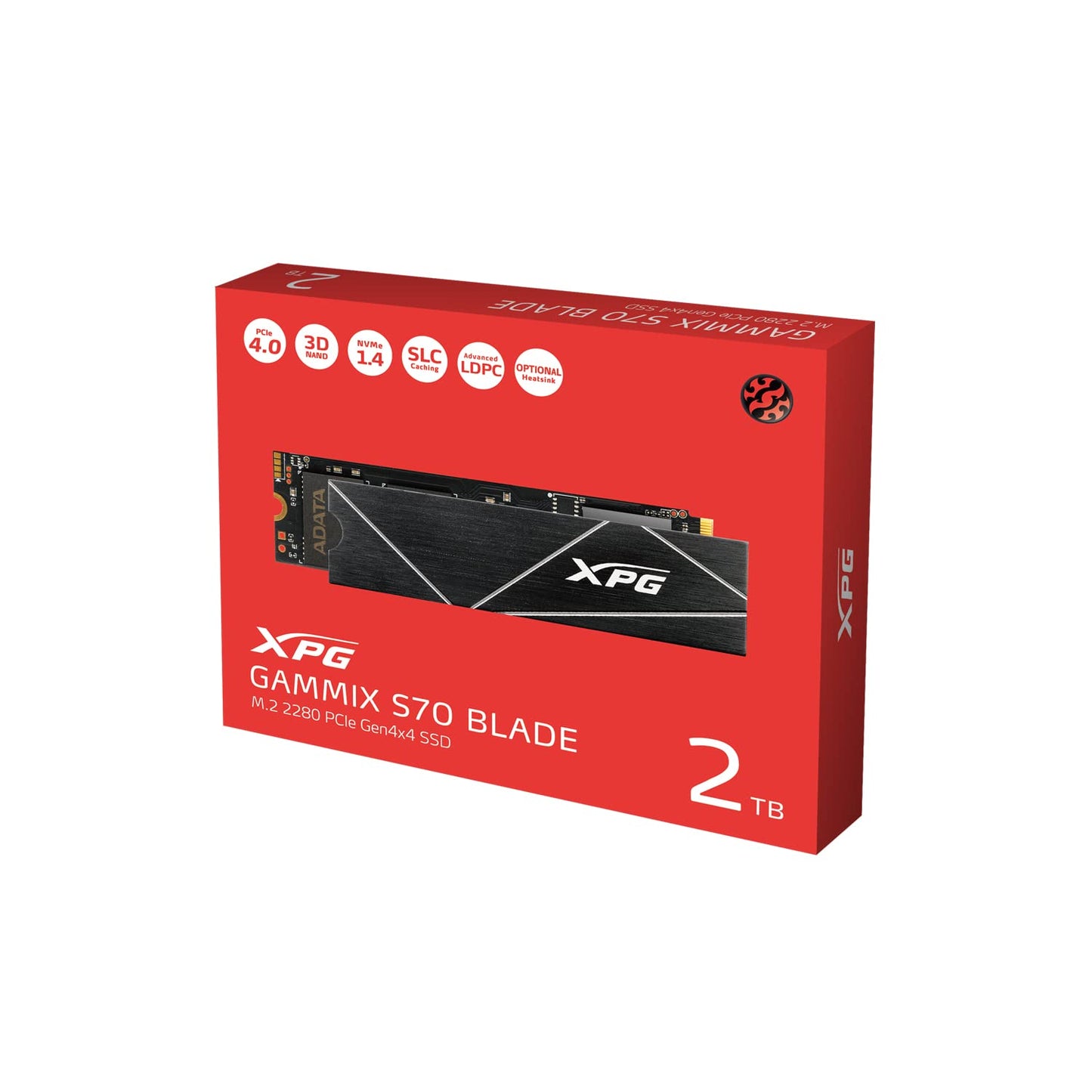 XPG GAMMIX S70B BLADE M.2 NVME 2TB PCIE GEN4 2280 SSD AGAMMIXS70B-2T-CS