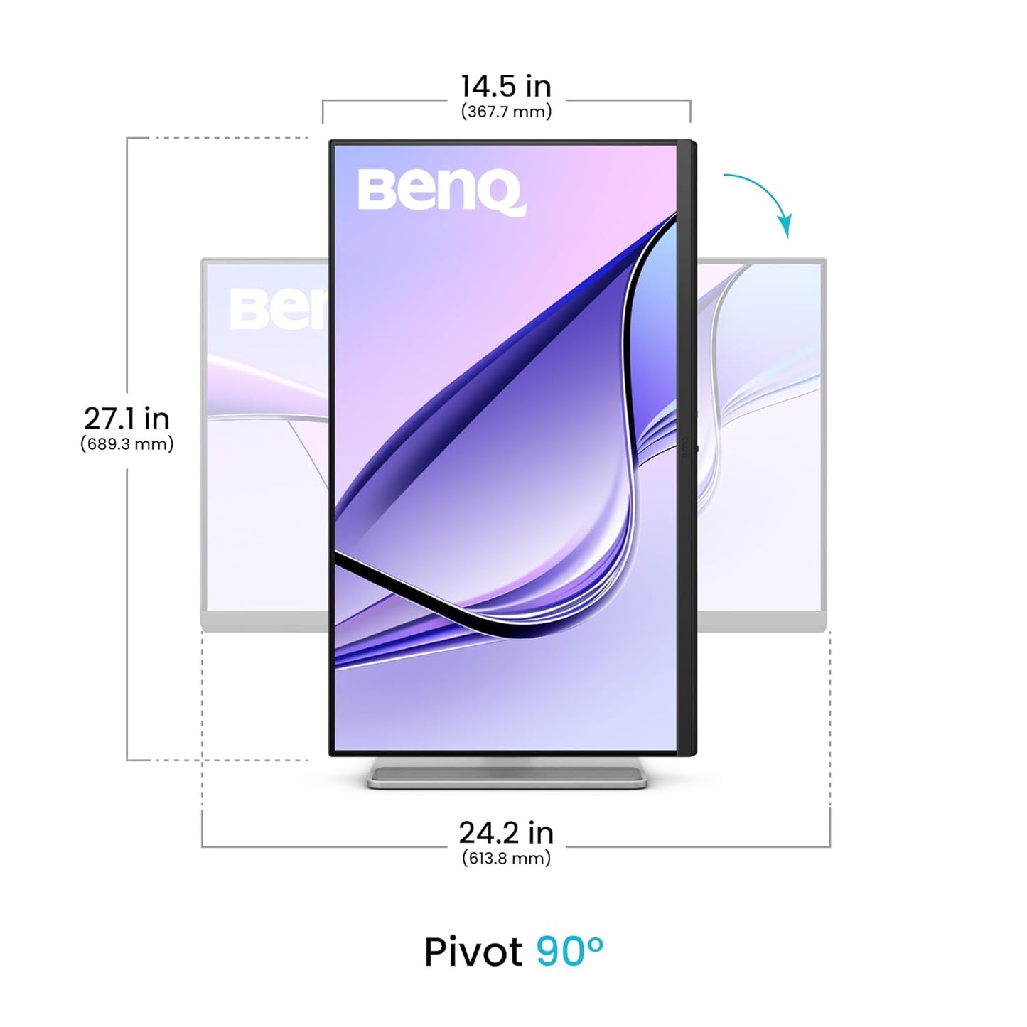 BENQ MA270U 27 INCH 4K UHD IPS MONITOR WHITE