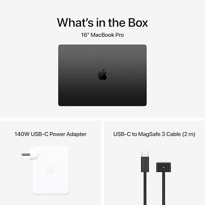 Apple 16-inch MacBook Pro M5 Max chip with 18 core CPU and 32 core GPU, 36GB, 2TB SSD - Space Black