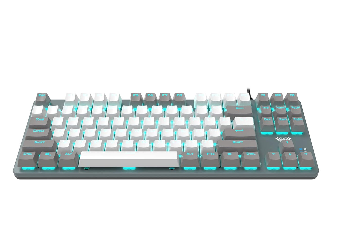 AULA F3287 WIRED MECHANICAL KEYBOARD GREY WHITE SWITCH