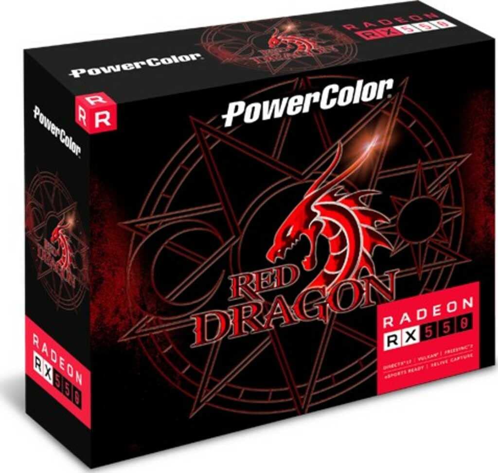 POWER COLOR RED DRAGON AMD RX550 2GB GDDR5 GRAPHICS CARD