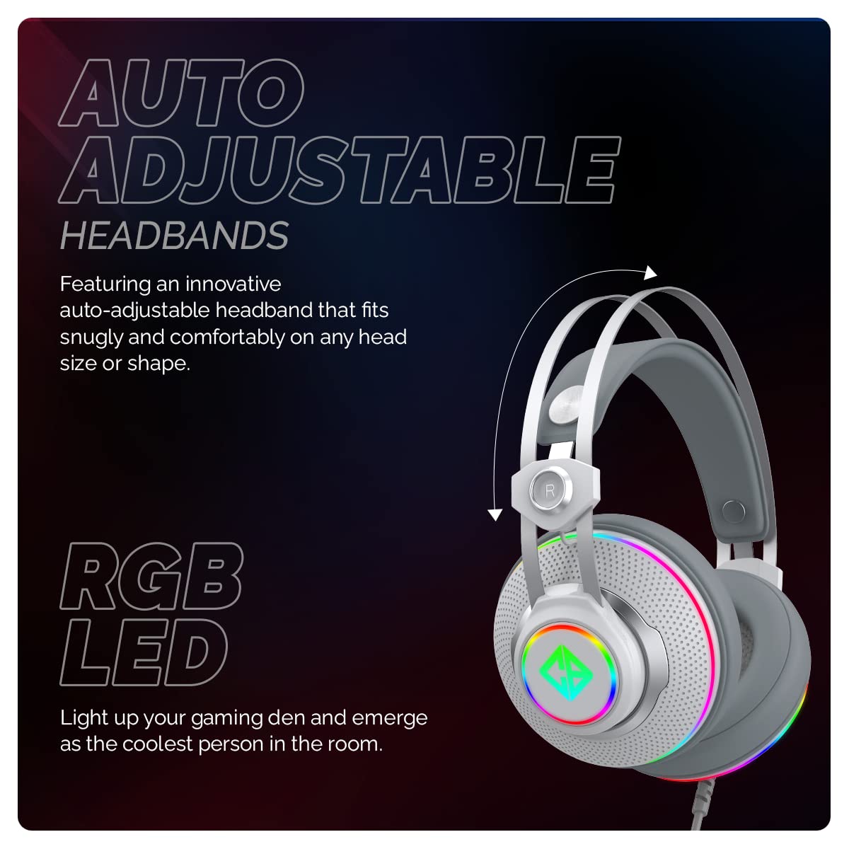 COSMIC BYTE PROTEUS RGB (WHITE) GAMING HEADPHONE