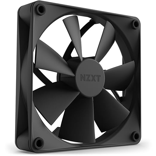 NZXT F120P - 120MM STATIC PRESSURE FANS - SINGLE BLACK (RF-P12SF-B1)