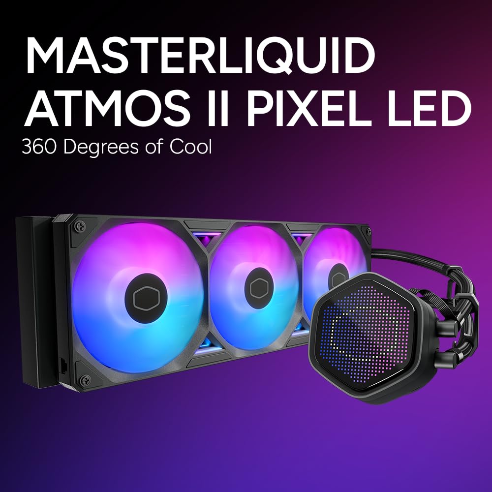 COOLER MASTER MASTERLIQUID ML360 ATMOS II PIXEL LED FAN