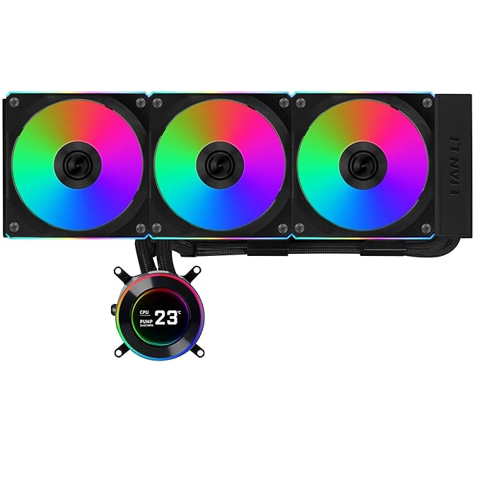 LIAN LI HYDROSHIFT II LCD-C 360CL BLACK RGB CPU LIQUID COOLER (G89.GHS
