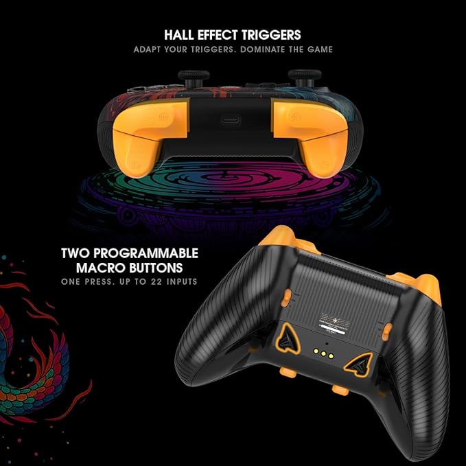 Cosmic Byte Drakon Tri-Mode Controller with Charging Dock, TMR Joystick