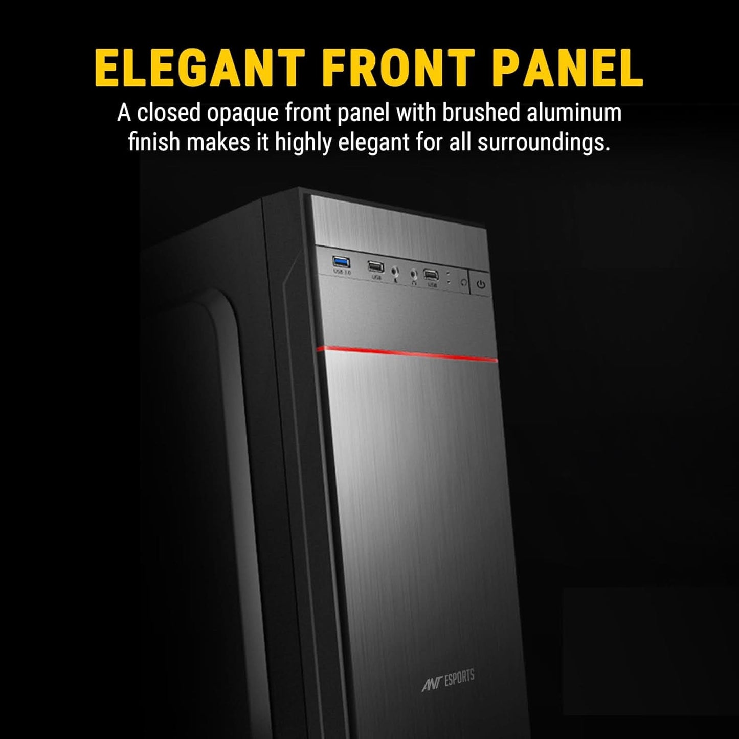 ANT ESPORTS SI27 (ATX) MID TOWER CABINET (BLACK)