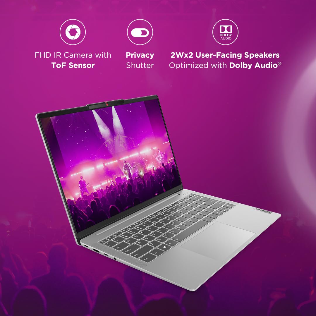 LENOVO IDEAPAD SLIM 5 AMD RYZEN 5 7530U 14 INCH (35.5CM) WUXGA+ IPS LAPTOP (16GB/512GB SSD/WIN 11/OFFICE 2021/BACKLIT KB/FHD CAMERA/ALEXA/3 MONTH GAME PASS/ARCTIC GREY/1.46KG), 82XE004RIN