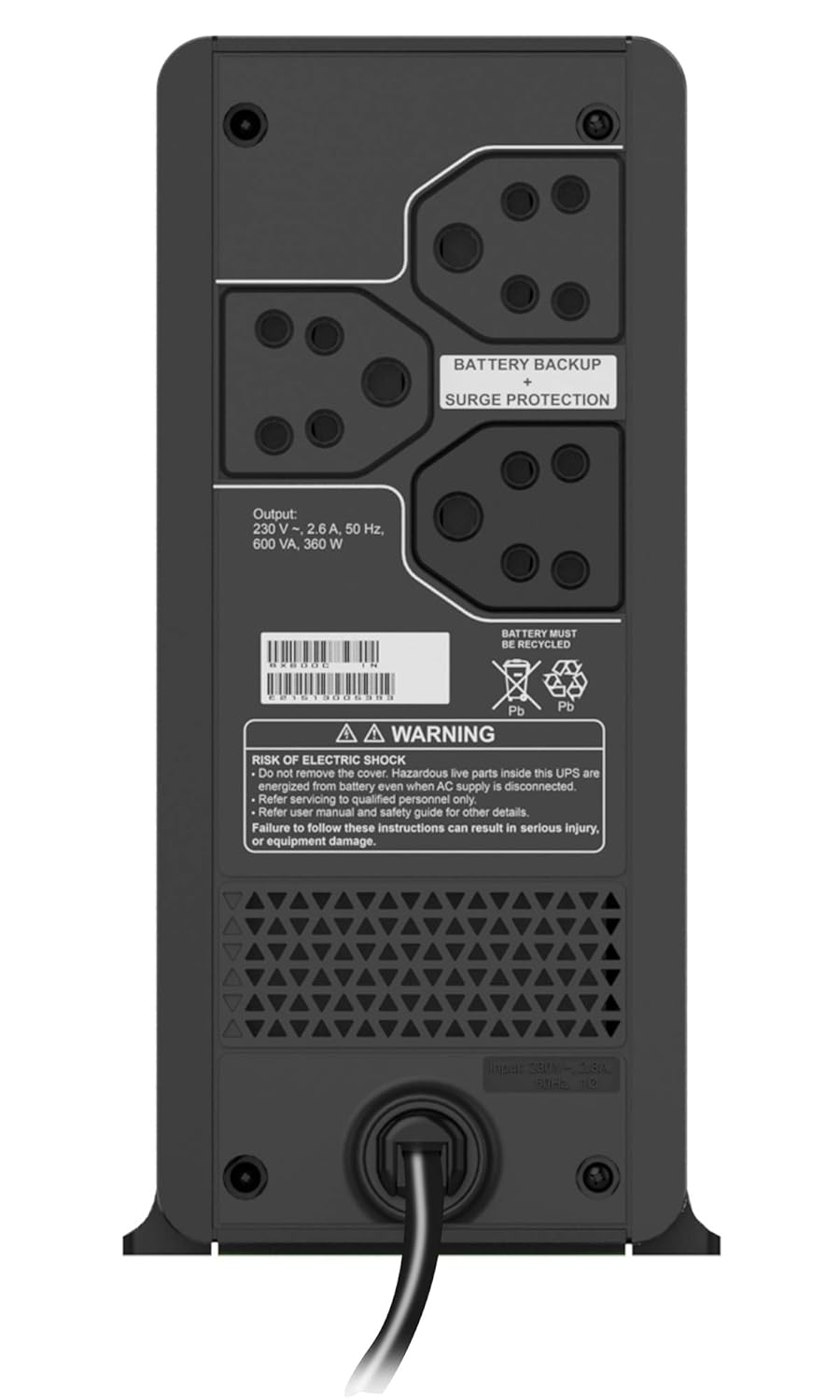 APC 600VA UPS BX600C-IN