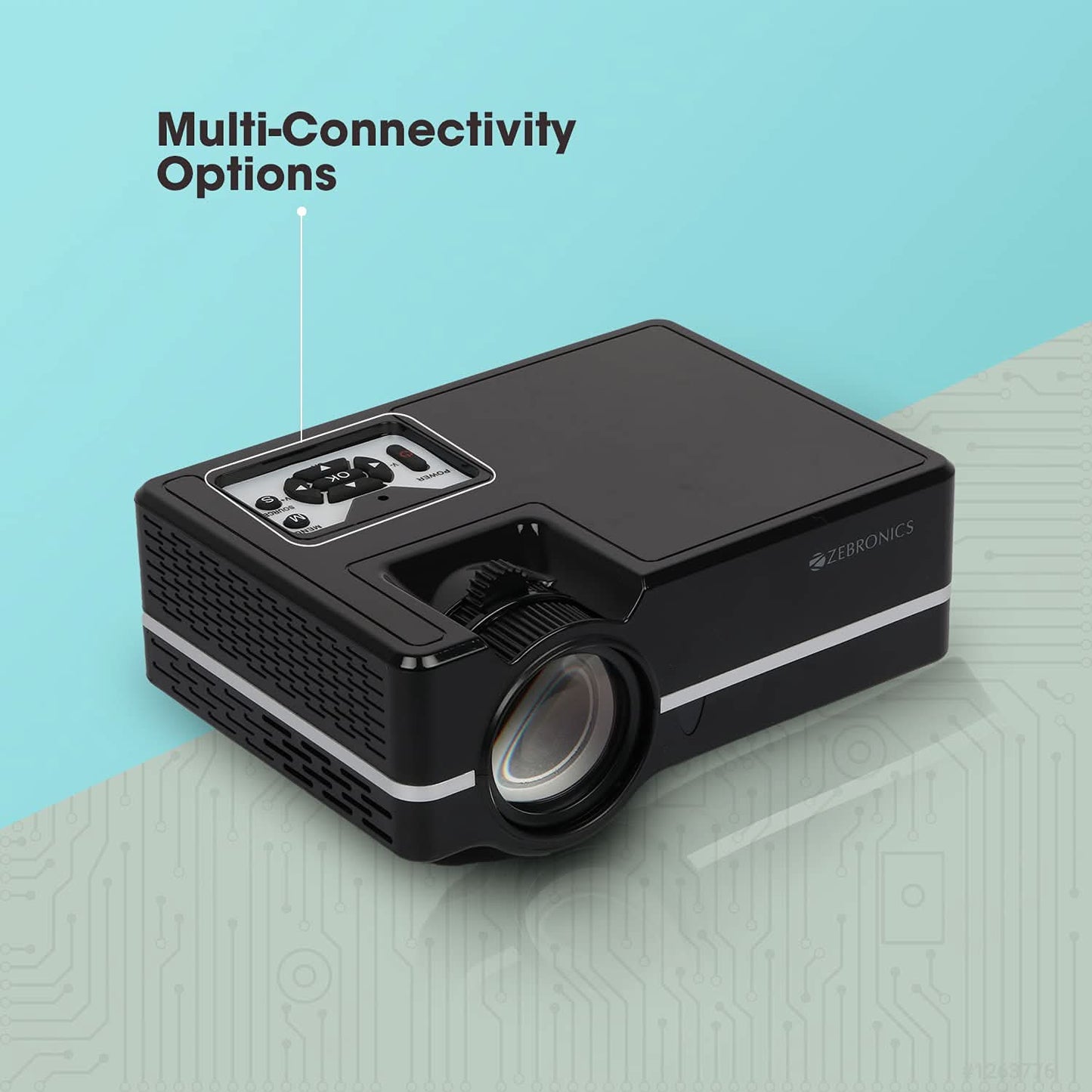 ZEBRONICS LP2000M (BLK+SILVER) PROJECTOR
