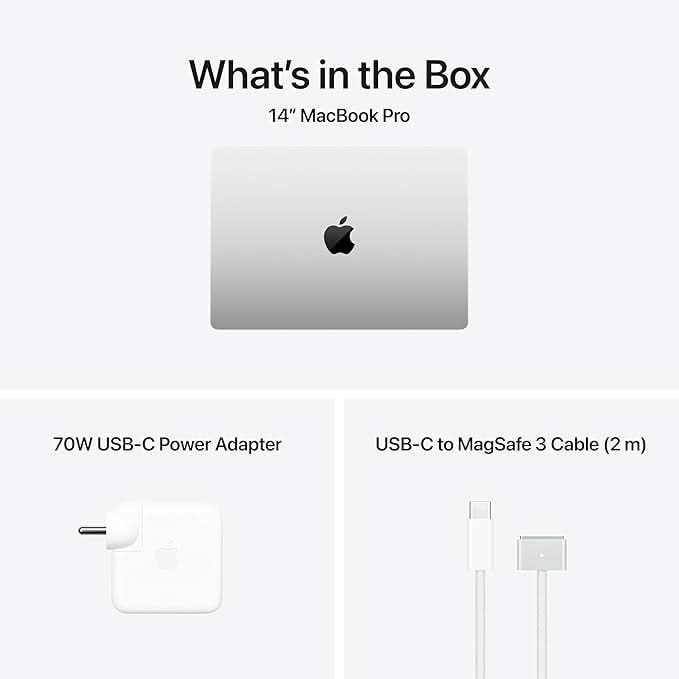 Apple 14-inch MacBook Pro M5 Pro chip with 15 core CPU and 16 core GPU, 24GB, 1TB SSD - Silver
