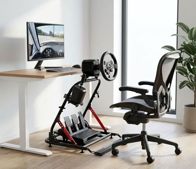 TRONE SteadyStand SS1 — Foldable Sim Racing Wheel Stand