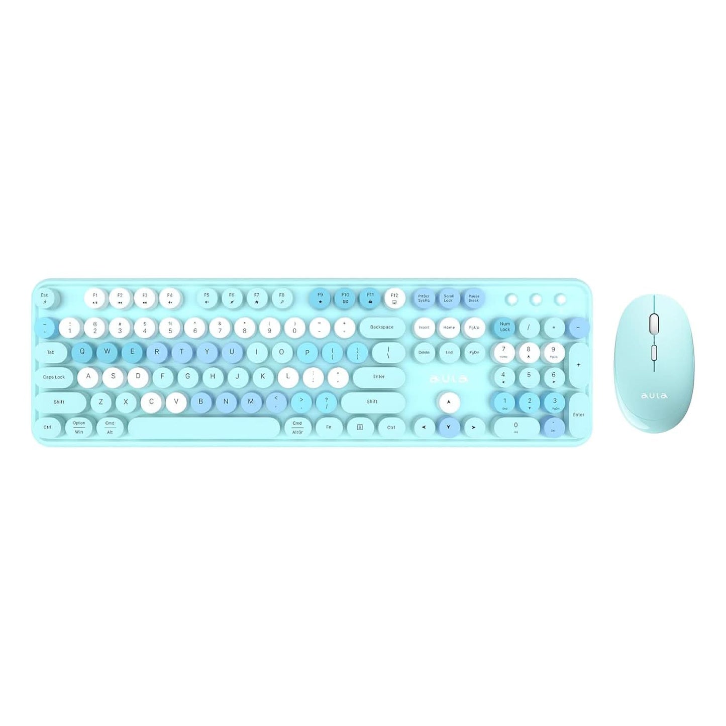 AULA AC306 WIRELESS KEYBOARD MIX BLUE