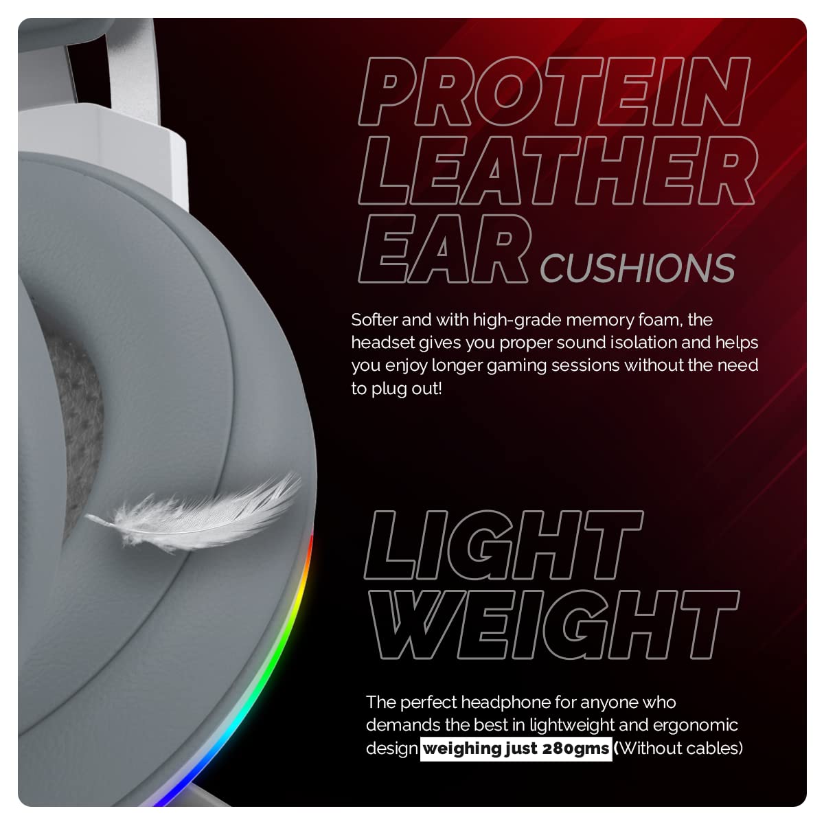 COSMIC BYTE PROTEUS RGB (WHITE) GAMING HEADPHONE