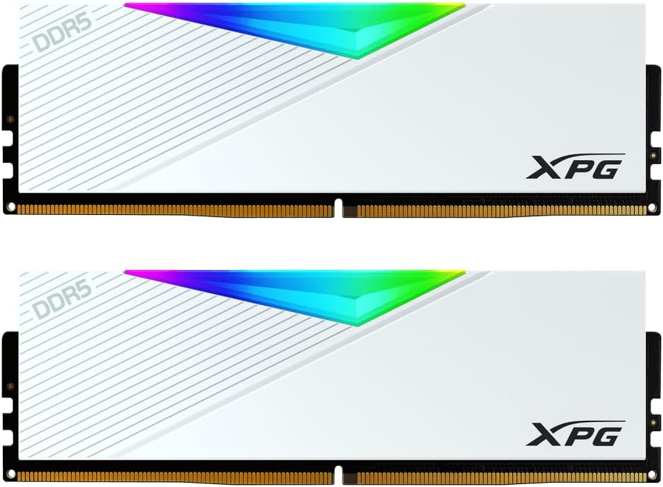 XPG 16GB*2 D5 5200MHZ LANCER RGB WHITE AX5U5200C3816G-DCLARWH