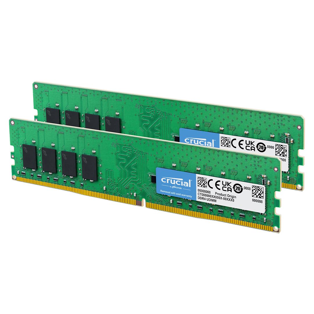 CRUCIAL 64GB KIT (2X32GB) DDR4-3200 UDIMM CL22 RAM CT2K32G4DFD832A