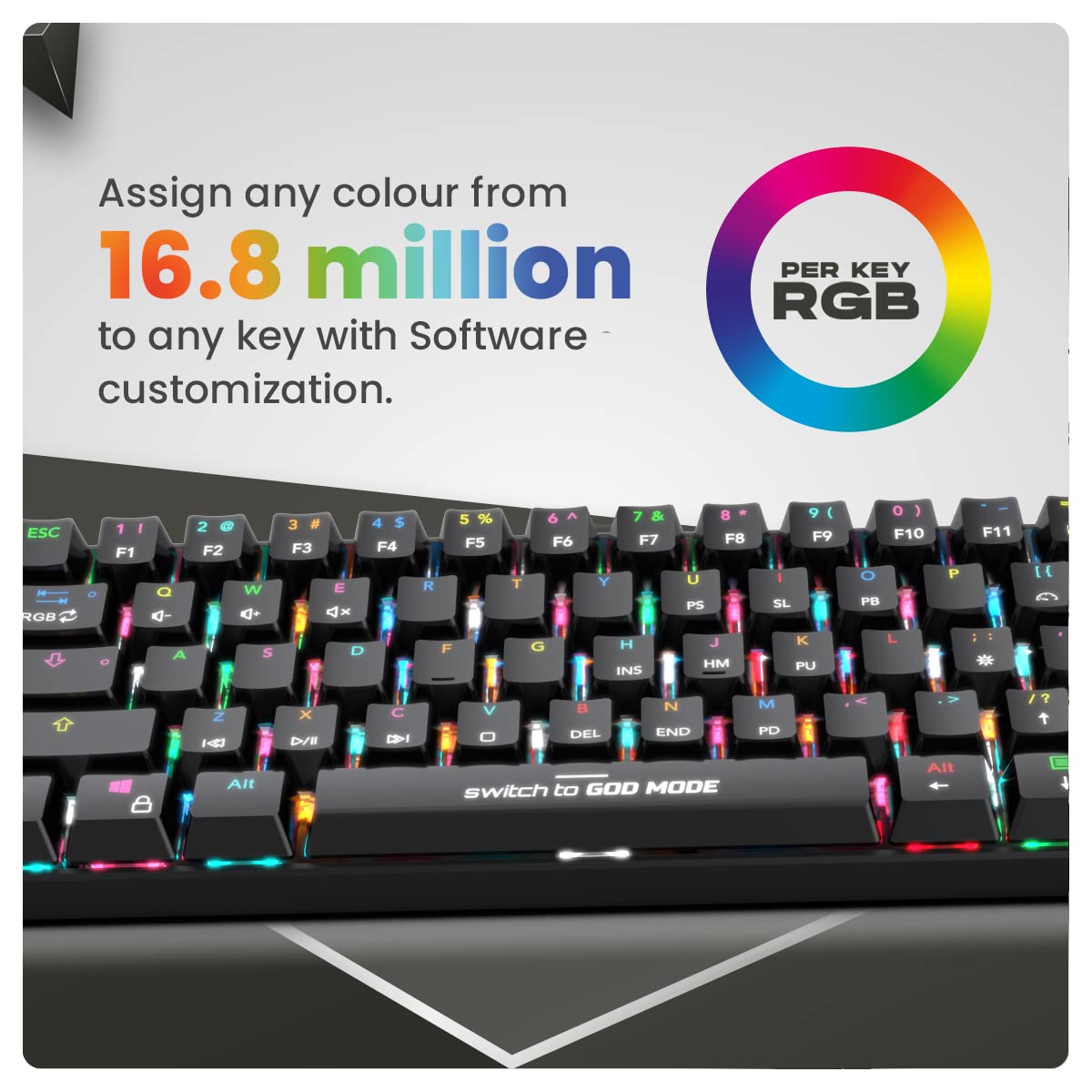 COSMIC BYTE CB-GK-32 THEMIS (WHITE) GAMING RGB KEYBOARD