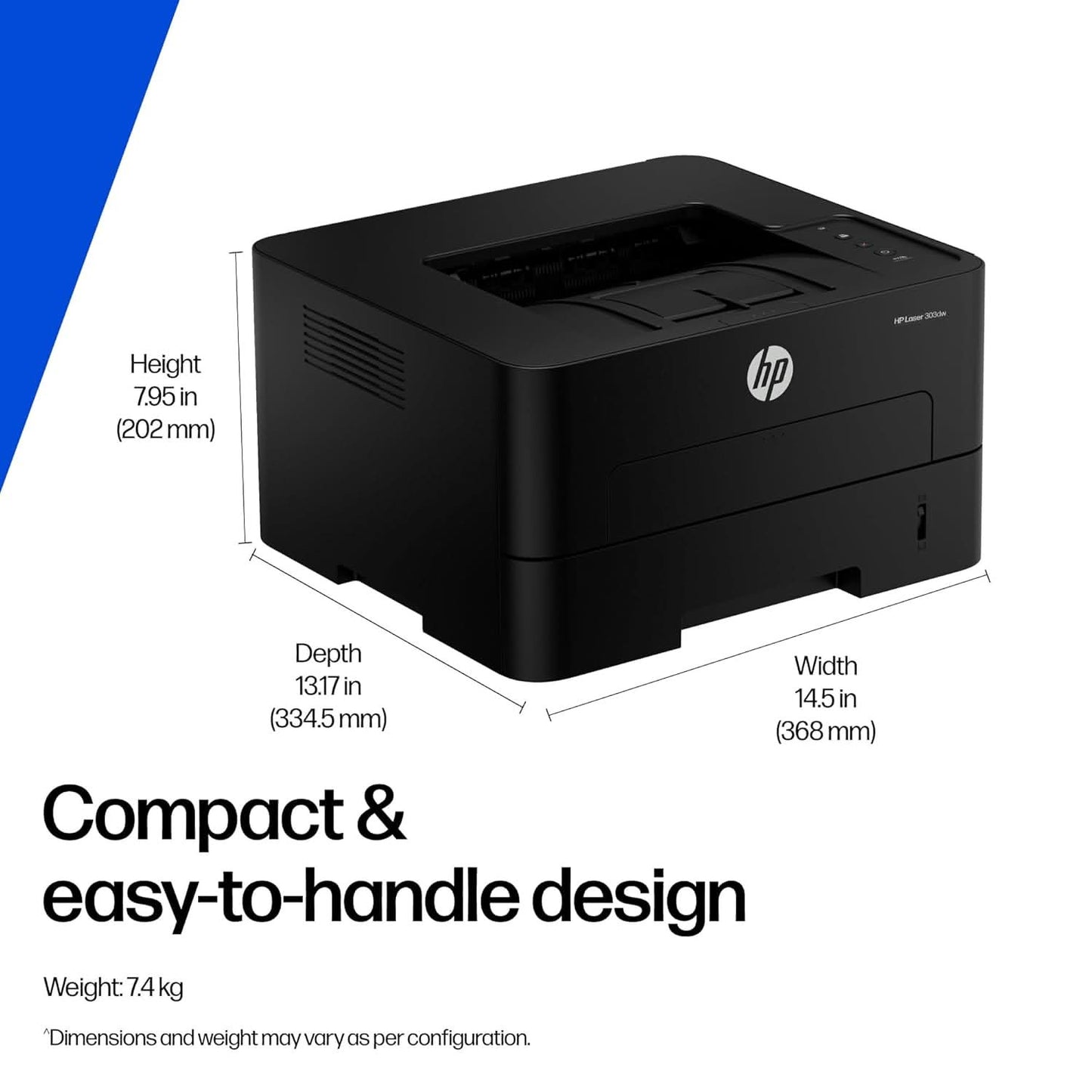 HP LaserJet 303dw Printer Duplex