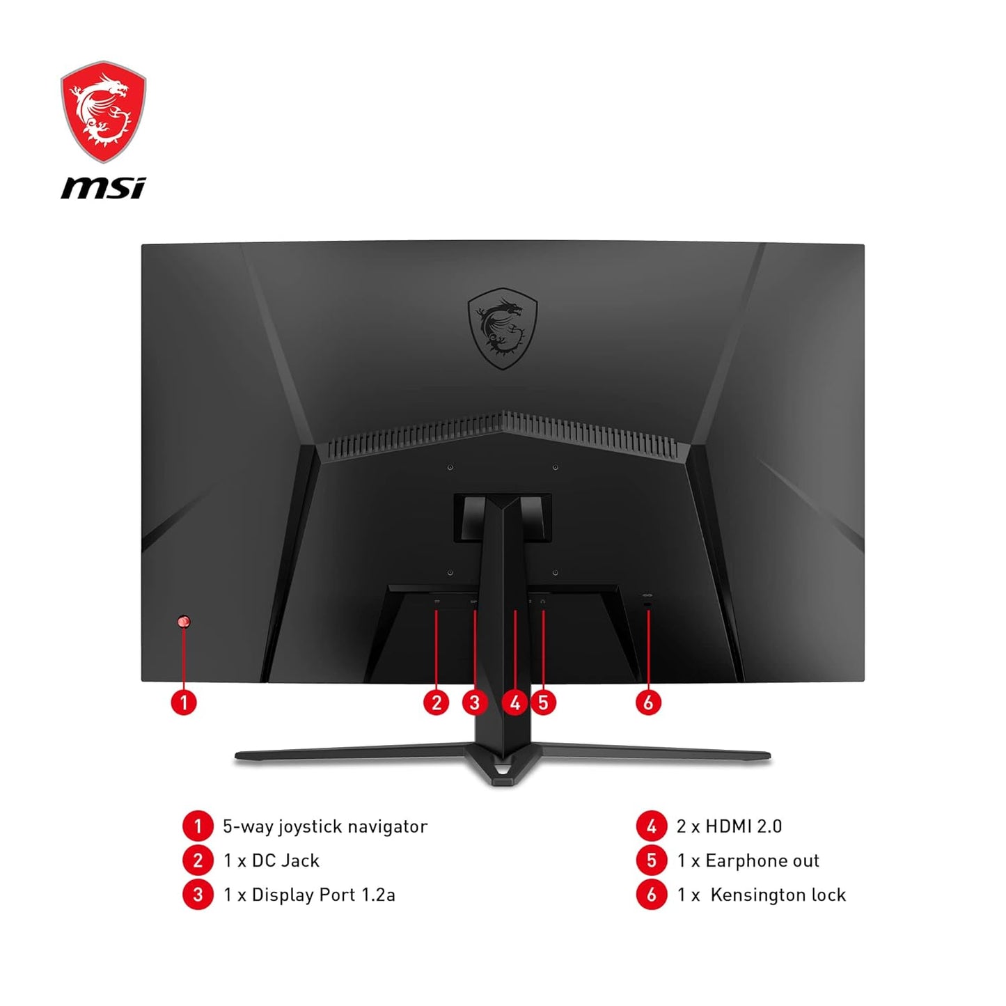 MSI G32C4X 32 INCH FHD CURVED GAMING MONITOR