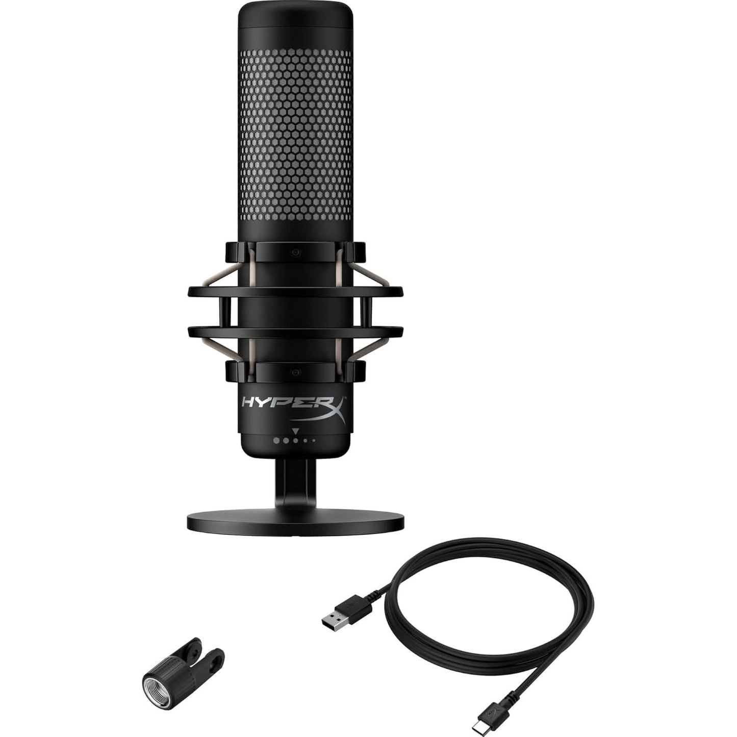HYPERX QUADCAST 2-USB MICROPHONE FOR GAMING,STREAMING AND PODCASTING USB-C-BLACK