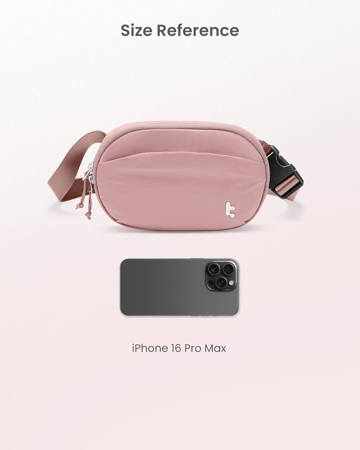 TOMTOC SLINGBEAN-T32 BELT BAG 1.5L-PINK