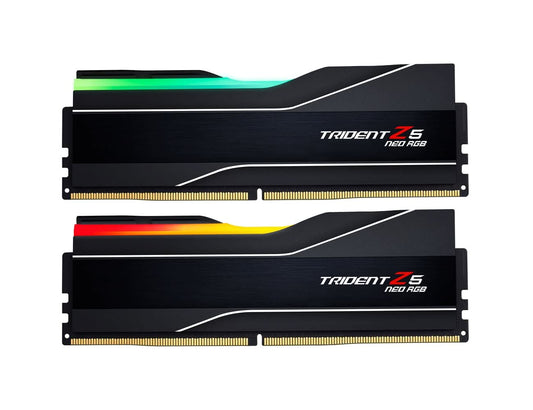 GSKILL TRIDENT Z5 NEO RGB SERIES (AMD EXPO) 64GB (2 X 32GB)DDR5 6000 CL30-40-40-96 F5-6000J3040G32GX2-TZ5NR (MATTE BLACK)