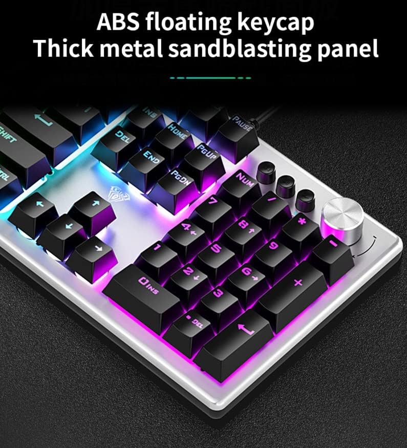 AULA 2028 USB MEMBRANE KEYBOARD BLACK GREY