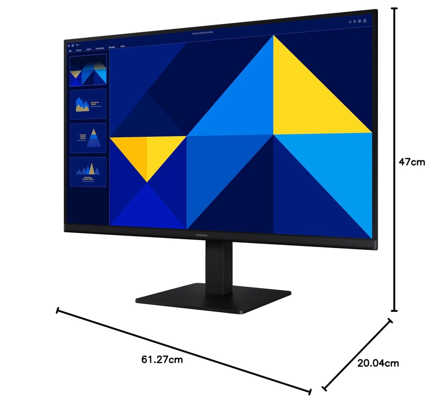 Samsung 27 Inch S3 Flat Super Slim Borderless Design IPS Panel Monitor