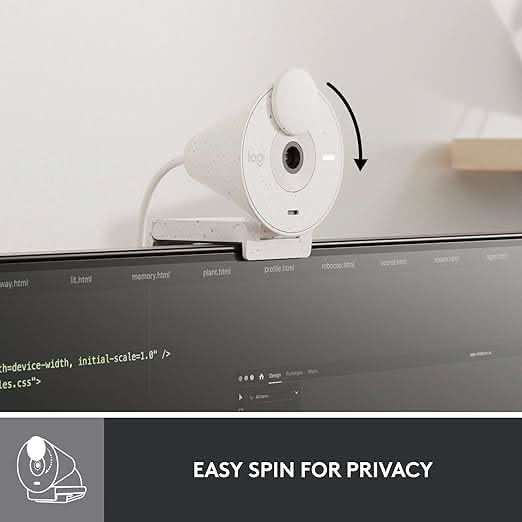Logitech Brio 300 Full HD Webcam Off White