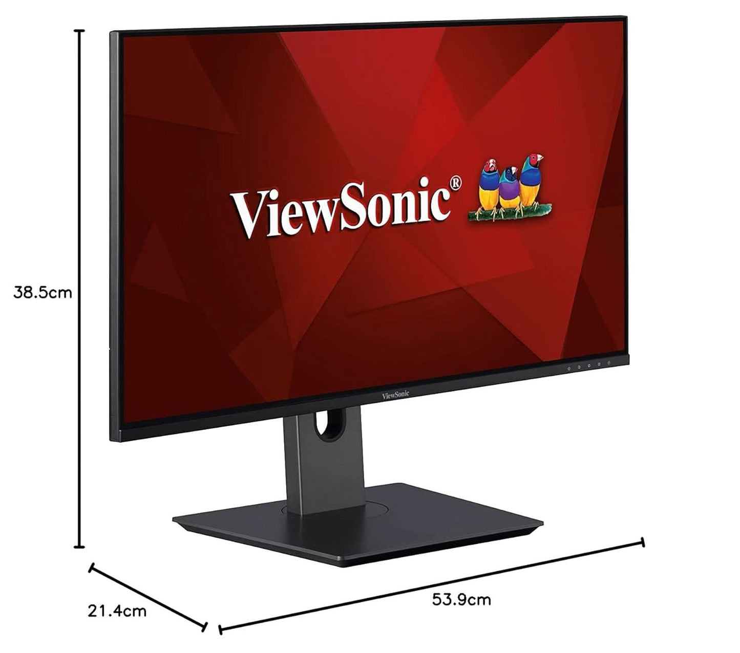 VIEWSONIC 60.96CM (24") FHD IPS MONITOR 75HZ, 4MS, 104% SRGB, EYE-CARE, ERGONOMIC STAND SWIVEL, HEIGHT ADJUSTMENT, TILT & PIVOT, FRAMELESS DESIGN, HDMI, 1X DP, VGA - VX2480-SHDJ