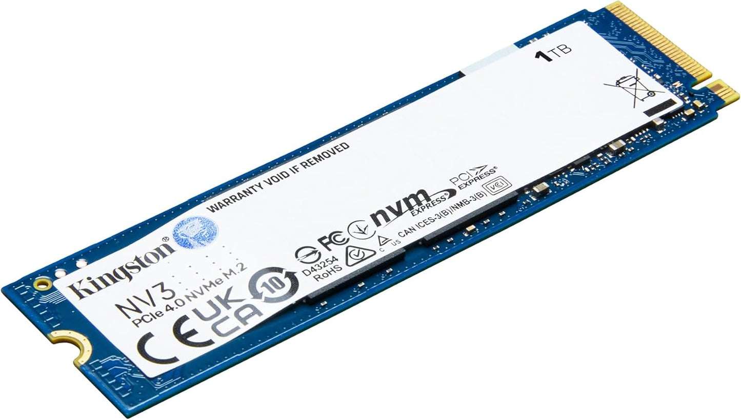 KINGSTON 1TB NV3 M.2 2280 NVME SSD SNV3S/1000G