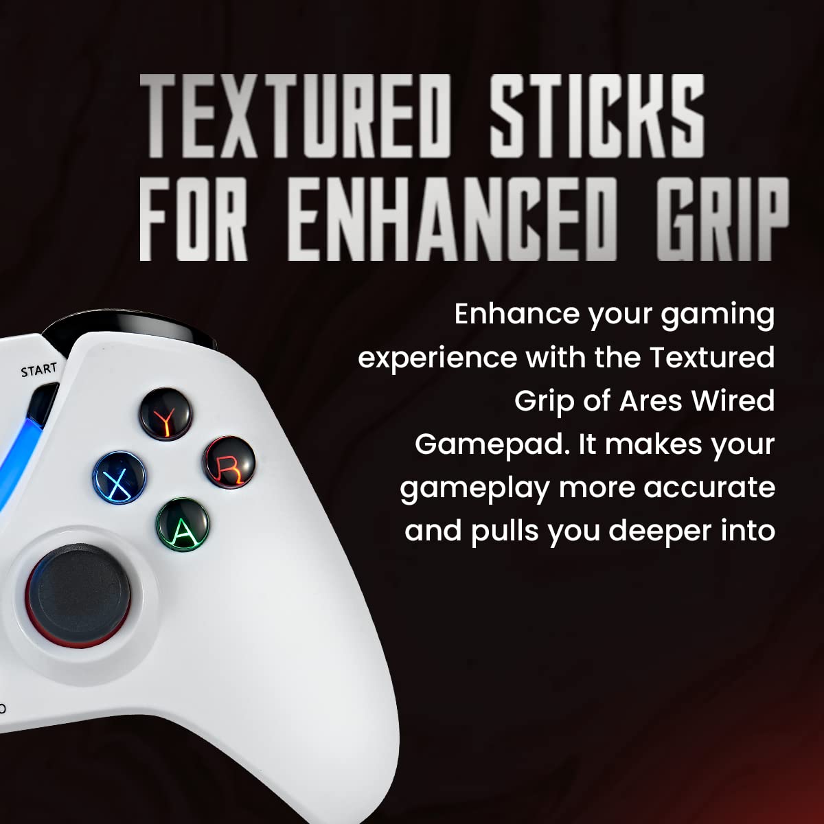 COSMIC BYTE ARES WIRELESS (WHITE) GAMEPAD