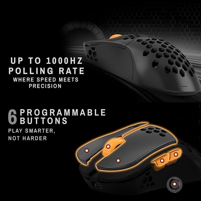 Cosmic Byte Umbra Tri-Mode Wireless Gaming Mouse Black