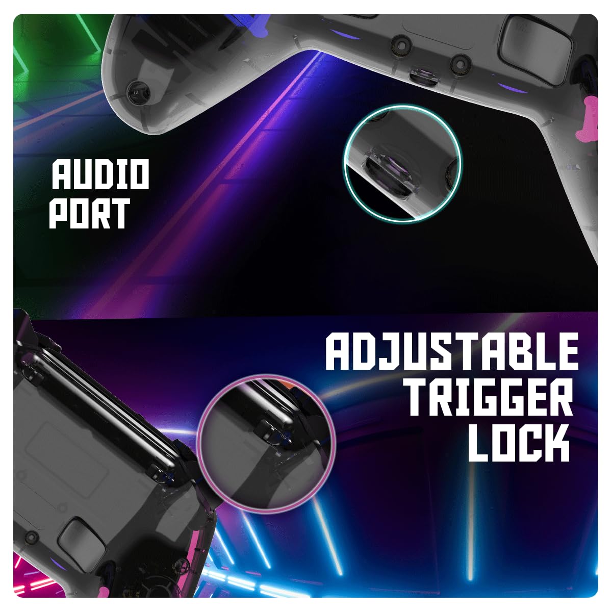 COSMIC BYTE QUANTUM (TRANSPARENT BLACK) GAMEPAD