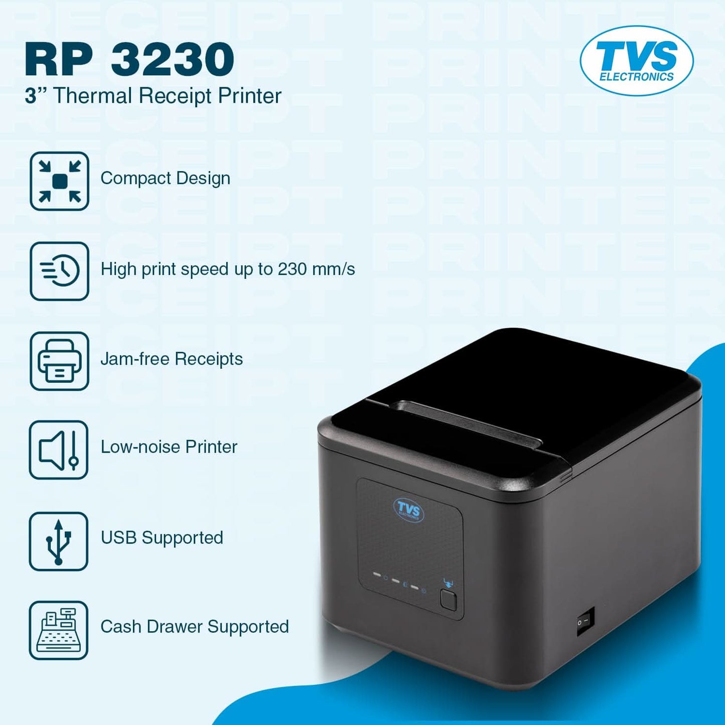 TVS ELECTRONICS RP 3230 3" RECEIPT PRINTER