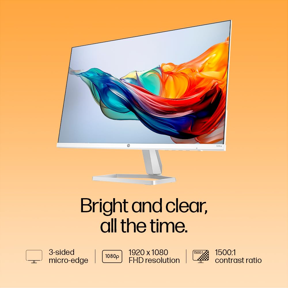 HP SERIES 5 23.8 INCH FHD MONITOR WITH SPEAKERS - 524SA