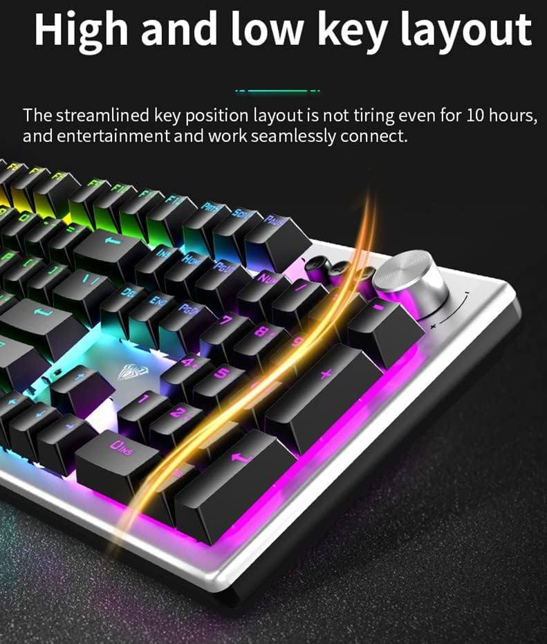AULA 2028 USB MEMBRANE KEYBOARD BLACK GREY