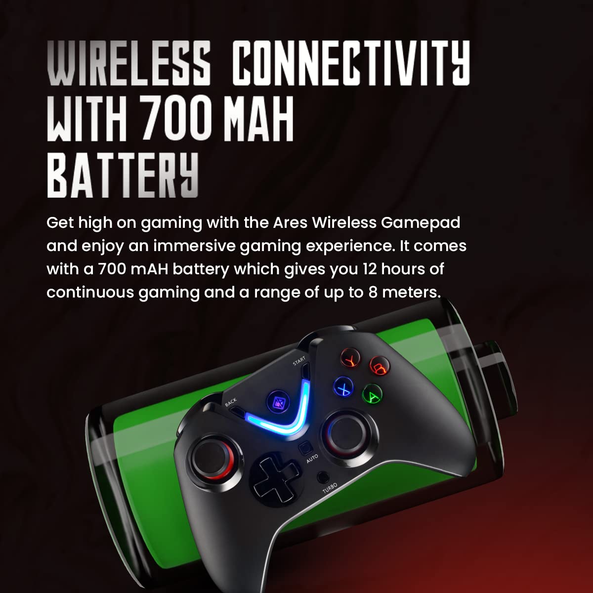 COSMIC BYTE ARES WIRELESS (BLACK) GAMEPAD